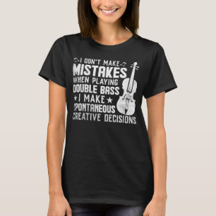 Camiseta Não Cometa Erros Tocando Duplo Bass Criativo D