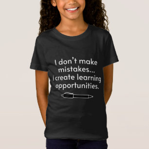 Camiseta Não Cometo Erros - Aprendizado Criativo