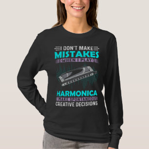 Camiseta Não Cometo Erros Quando To Co Música de Harmônica