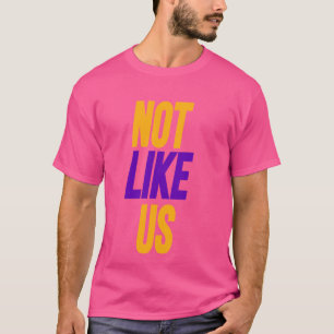 Camiseta Não Como Nós Faixa de Diss de Rap Hip-hop 2024 Cal