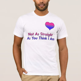 Camiseta "Não como" o Bisexual/camisa retos de Biromantic
