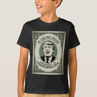 Camiseta “não confie em ninguém” - Trump Cédula Paródia _1