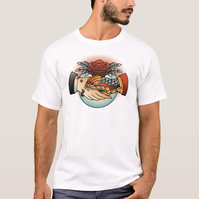 Camiseta Não Confie em T-Shirt, T-Shirt Tradicional (Frente)
