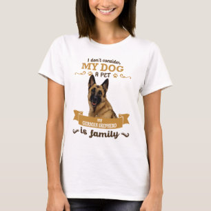 Camiseta Não considero meu cão um animal de estimação, 