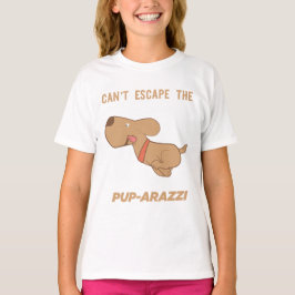 Camiseta Não consigo escapar do pup-arazzi