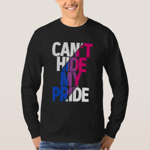 Camiseta Não consigo esconder meu orgulho, bandeira bissexu