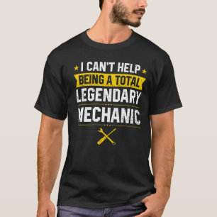 Camiseta Não consigo evitar ser um carro mecânico lendário