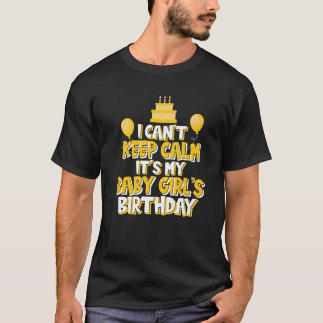 Camiseta Não consigo ficar calmo É o Par de Aniversário da  (Frente)