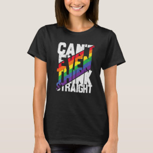 Camiseta Não consigo nem pensar no Gay lgbtq lésbica do Het