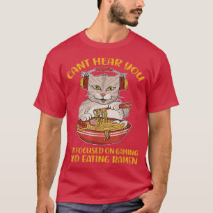 Camiseta Não Consigo Ouvir-Te, Estou Focado Em Jogos E Come