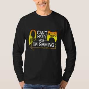 Camiseta Não Consigo Ouvir-Te Videos games De Jogos Jogo Hu