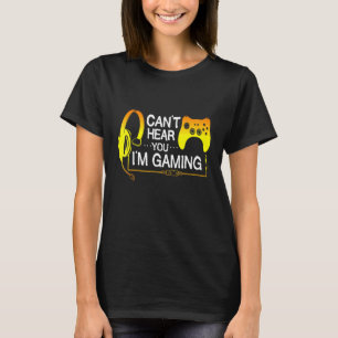 Camiseta Não Consigo Ouvir-Te Videos games De Jogos Jogo Hu