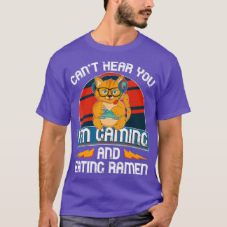 Camiseta Não Consigo Ouvir Você Im Gaming Video Gamer Ramen