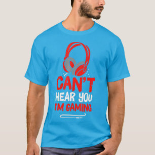 Camiseta Não Consigo Ouvir Você Im Jogando
