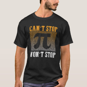 Camiseta Não consigo parar Pi ganha parar o Clube de Matemá