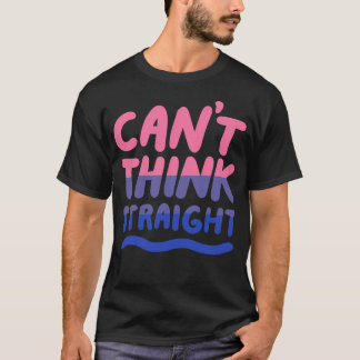 Camiseta Não Consigo Pensar No Hetero Do Orgulho Bissexual 