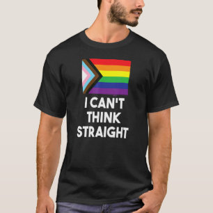 Camiseta Não consigo pensar que o Hetero do indicador de pr