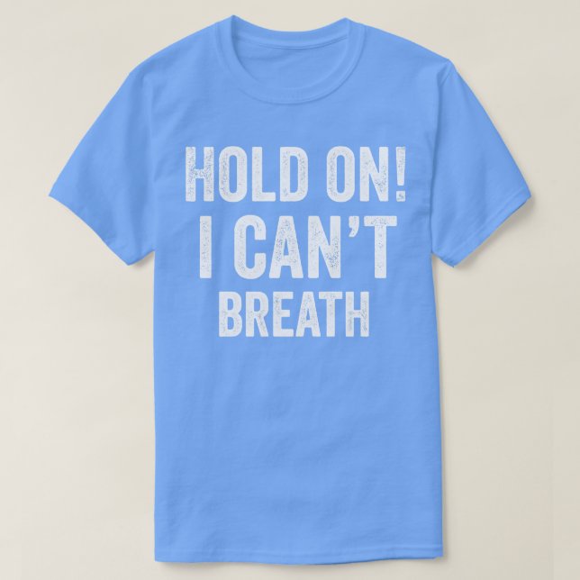 Camiseta Não consigo respirar (Frente do Design)