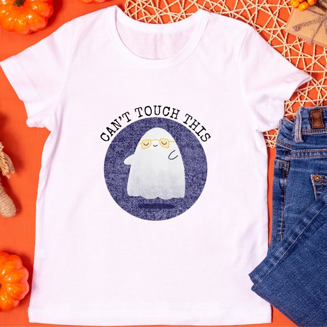 Camiseta Não Consigo Tocar Este Fantasma De Halloween (Criador carregado)