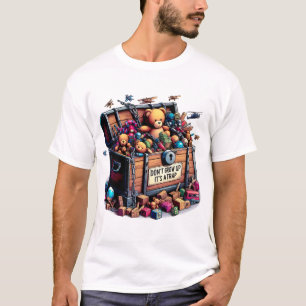 Camiseta "Não cresça: é uma armadilha"