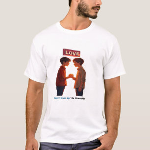 Camiseta Não cresça nostalgia amor