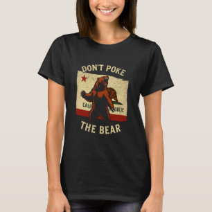 Camiseta Não Cutuque O Urso Bravo Estado da Califórnia Repu