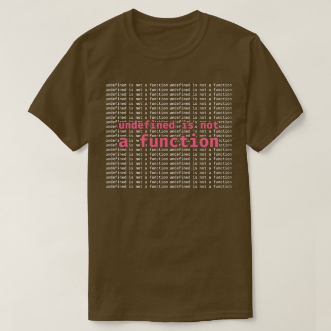 Camiseta Não definido não é um programador JavaScript de fu (Frente do Design)