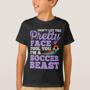 Camiseta Não Deixe a Cara Bonita Enganar Você Mulheres Adol