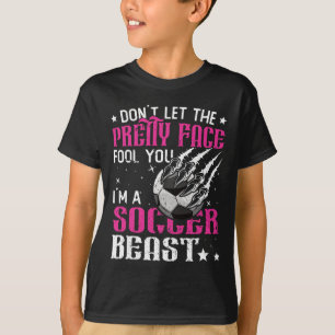 Camiseta Não Deixe a Cara Bonita Enganar Você Mulheres Meni