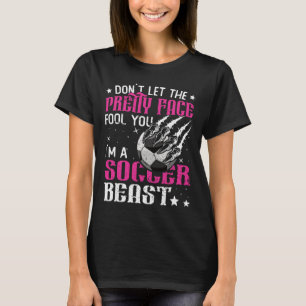 Camiseta Não Deixe a Cara Bonita Enganar Você Mulheres Meni