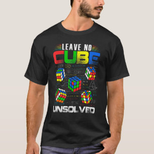 Camiseta Não Deixe Cubo Não Resolvido Velocidade Engraçada 