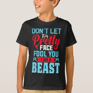 Camiseta Não Deixe Este Rosto Bonito Enganar Você Divertido