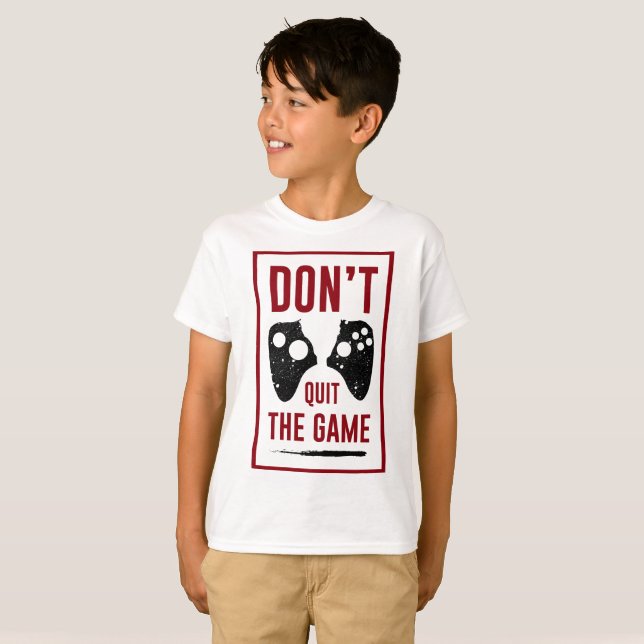 Camiseta Não deixe o jogo (Frente Completa)