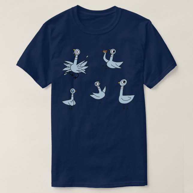 Camiseta Não Deixe O Pombo Dirigir O Ônibus 1 (Frente do Design)