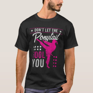 Camiseta Não Deixe o Rabo de Cavalo Enganar Você Garota Div