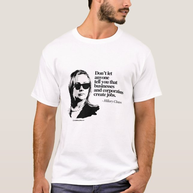 Camiseta Não deixe qualquer um dizer-lhe - anti Hillary (Frente)