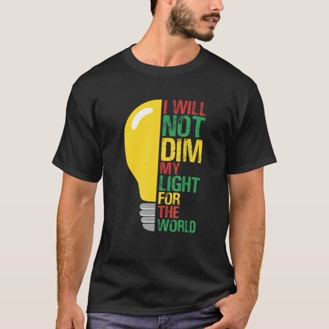 Camiseta Não Derramará Minha Luz Para O Mundo Motivando Oth (Frente)