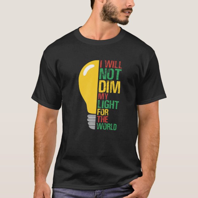 Camiseta Não Derramará Minha Luz Para O Mundo Motivando Oth (Frente)