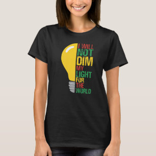 Camiseta Não Derramará Minha Luz Para O Mundo Motivando Oth