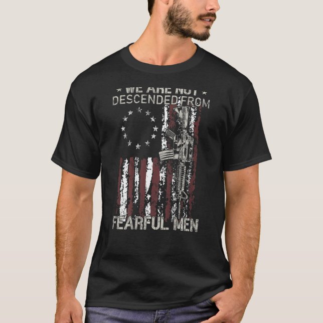 Camiseta Não Descendemos Do Caríssimo Homem Que Passa A Ban (Frente)