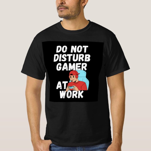 Camiseta Não descubra o jogador no trabalho (Frente)