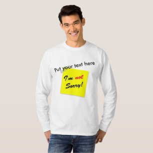 Camiseta Não Desculpe