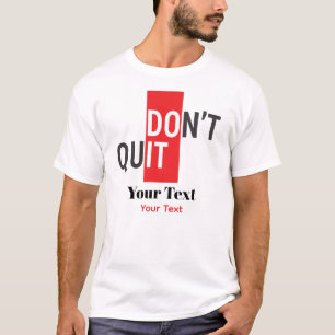 Camiseta Não Desista da Tipografia – Design de Mentalidade