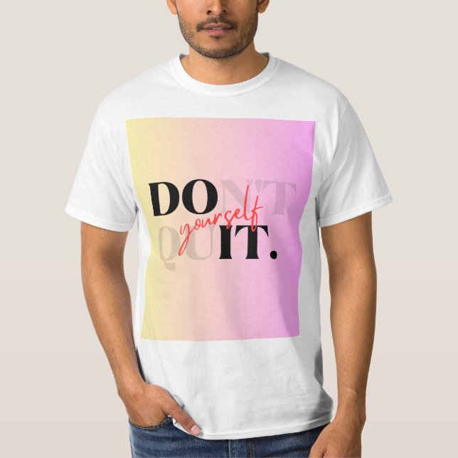 Camiseta não desista de si mesmo  (Frente)