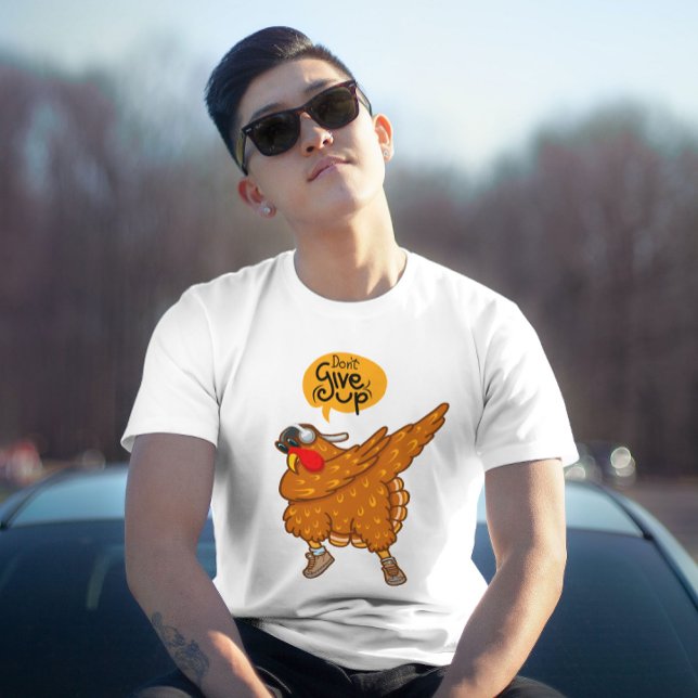 Camiseta Não desista | Gráfico Motivacional (Criador carregado)