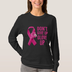 Camiseta Não desista luvas para cima conscientização sobre 