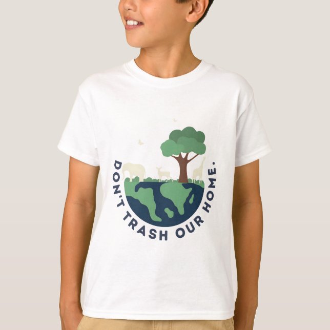 Camiseta Não destrua nossa casa (Frente)