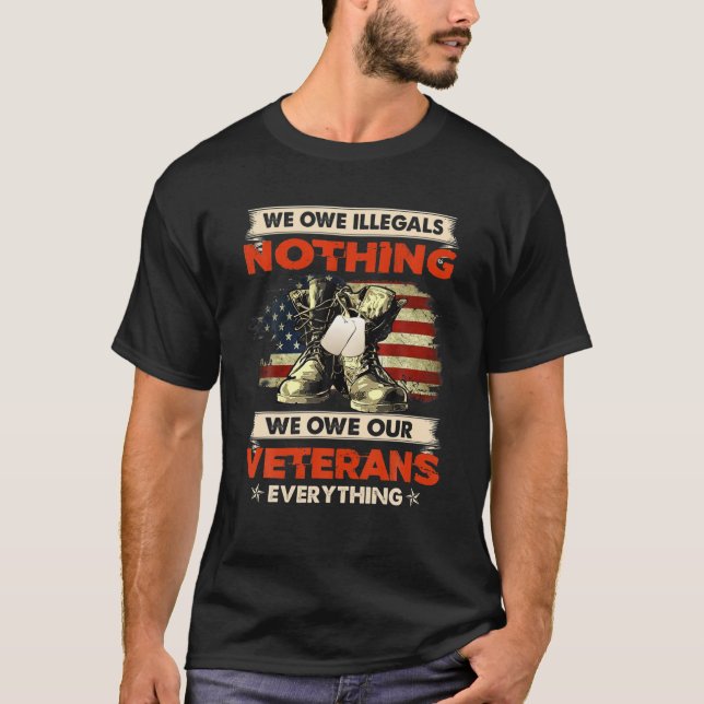 Camiseta Não Devemos Nada A Nossos Veteranos A Todos (Frente)