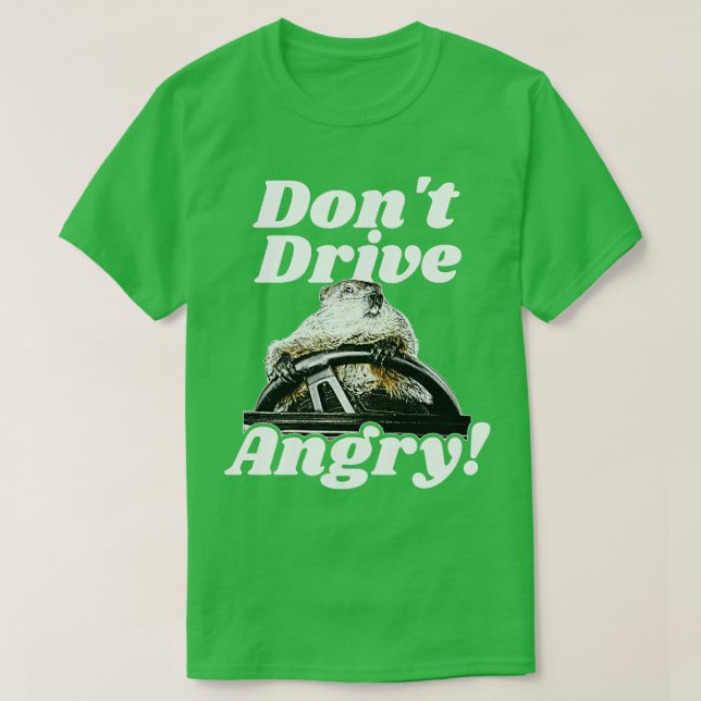 Camiseta Não dirija com raiva (Frente do Design)