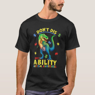 Camiseta Não Dis Minha Habilidade Autismo Sensibilização Di